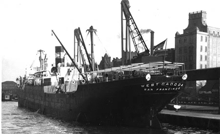 El Empire Guillemot antes de recibir ese nombre. Foto de dominio público