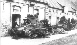 carros británicos antes de la batalla de Arrás