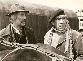 Christopher Lee y Anthony Quinn