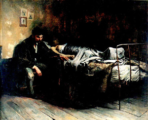 La miseria (1886) de Cristóbal Rojas