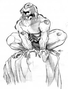 Xenfer, dibujo de Eduardo Díaz-Guijarro