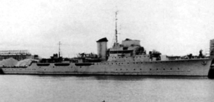 buque Artevelde en 1945
