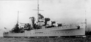 el HMS Ajax, participante en la batalla naval del cabo Passero