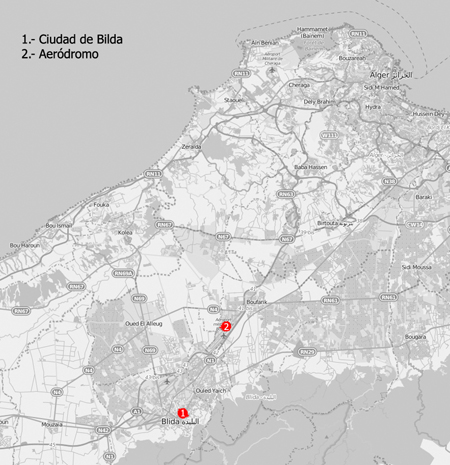 mapa de la zona - Imagen realizada con openstreetmap