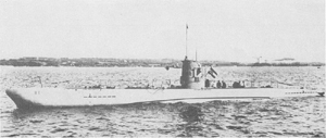 Submarino U1 de la clase IIA - foto de dominio público