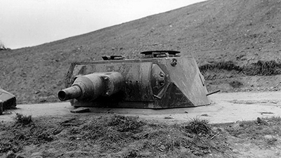 La imagen más conocida de un Panzerstellung VK 3001 (H), que muchos autores confunden con la torreta de un Panzer IV