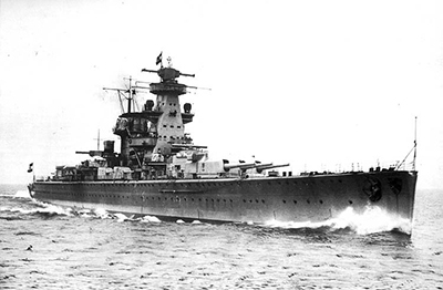 El Admiral Scheer. Fotografía de dominio público