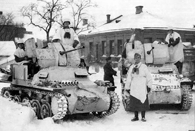 Flakpanzer en el invierno ruso