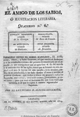 Página de El Periódico de El Amigo de los Sabios. Imagen de dominio público obtenida de la Hemeroteca Nacional.