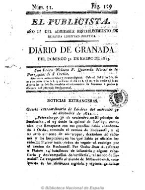Página de El Periódico de El Publicista. Imagen de dominio público obtenida de la Hemeroteca Nacional.