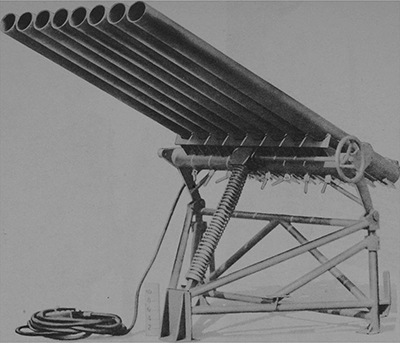 Un T27 "Xylophone". Foto de dominio público de la escuela de artillería de Aberdeen.