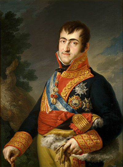 Cuadro de Fernando VII - Vicente_Lpez. Fuente: Wikipedia