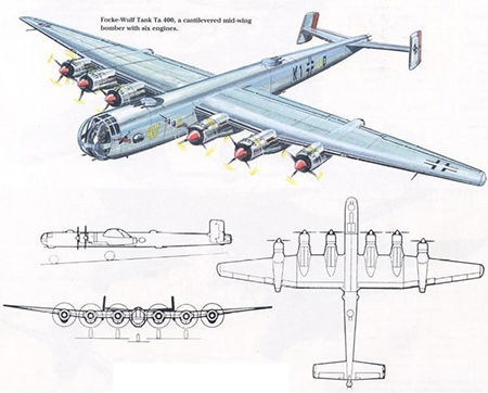  Ilustraci�n de un Focke Wulf Ta 400. Imagen de https://alchetron.com/Focke-Wulf-Ta-400.